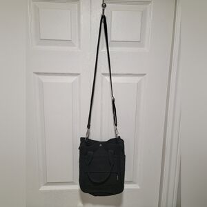 New Elegant Black Shoulder Canvas Bag